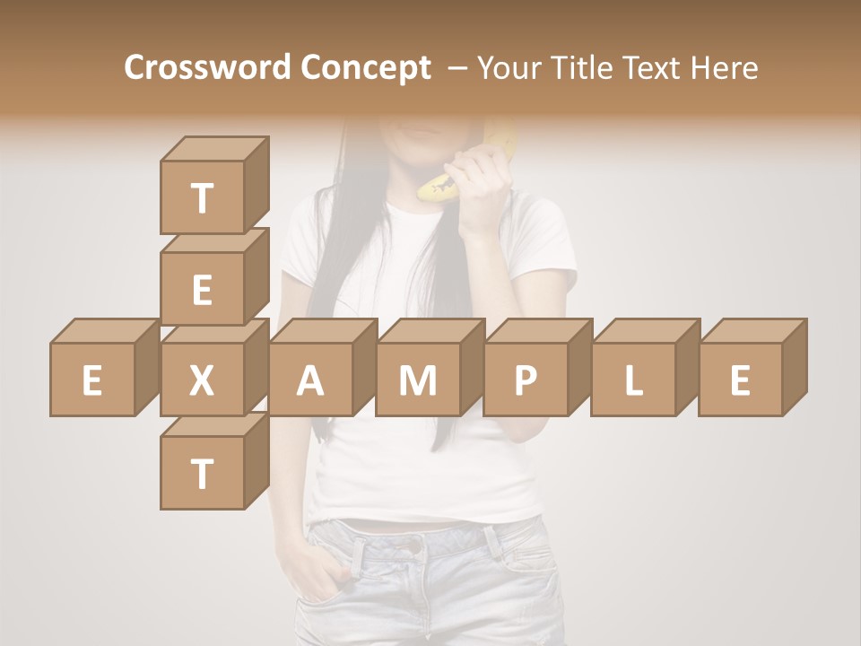 Confused Fun Food PowerPoint Template