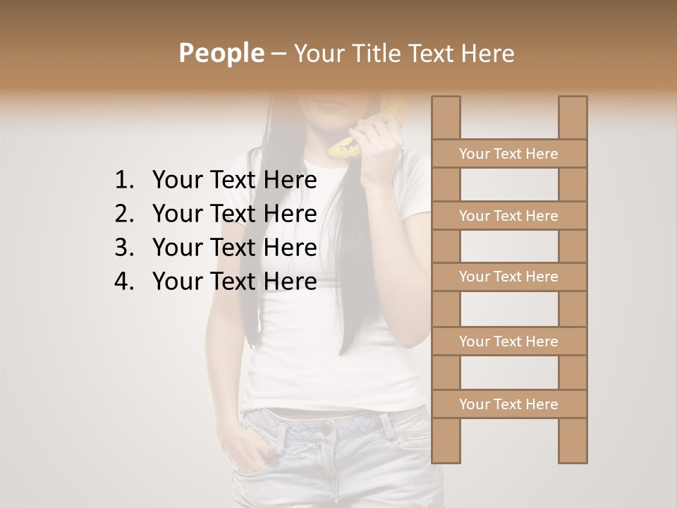 Confused Fun Food PowerPoint Template