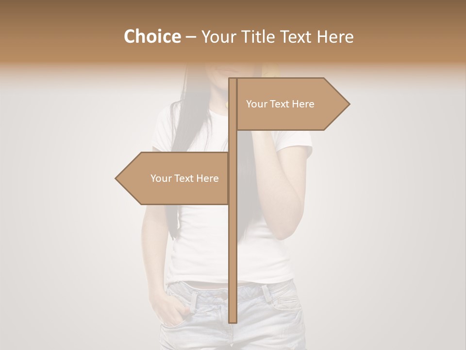 Confused Fun Food PowerPoint Template