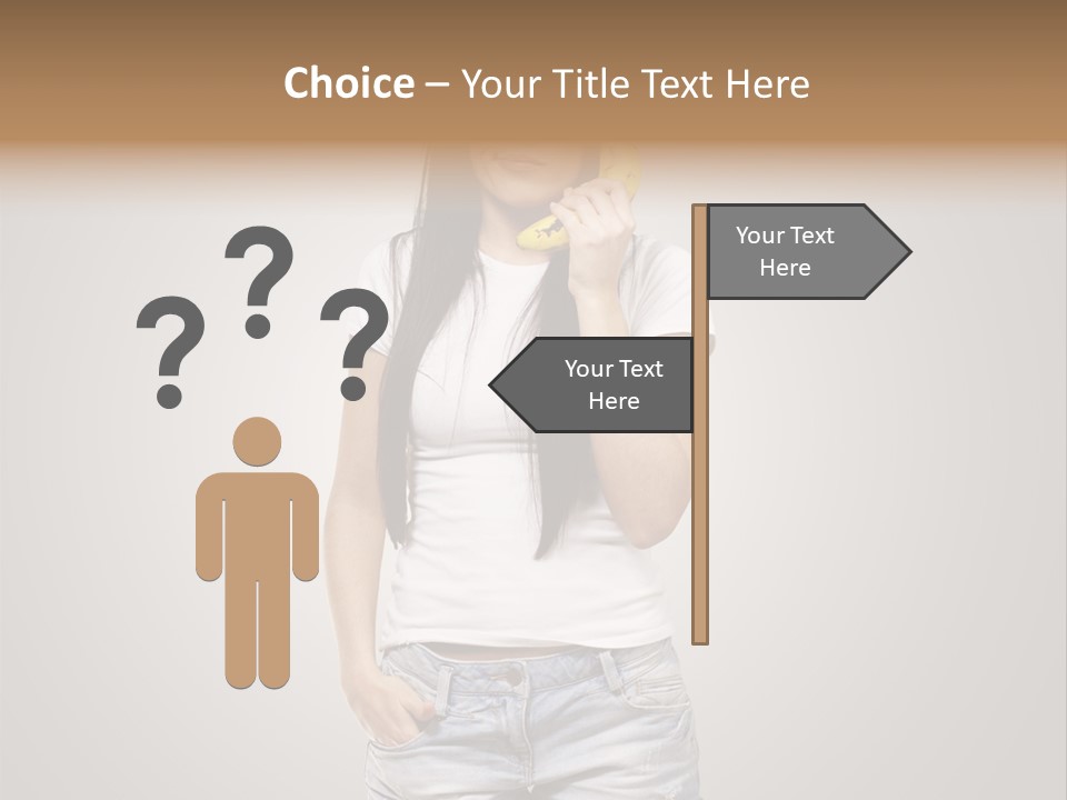 Confused Fun Food PowerPoint Template