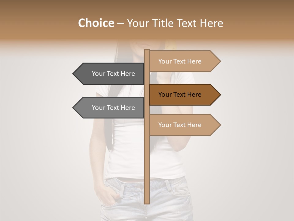 Confused Fun Food PowerPoint Template