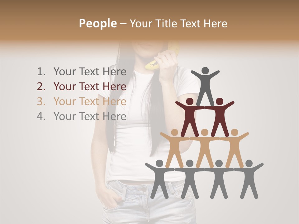 Confused Fun Food PowerPoint Template