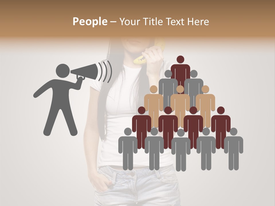 Confused Fun Food PowerPoint Template