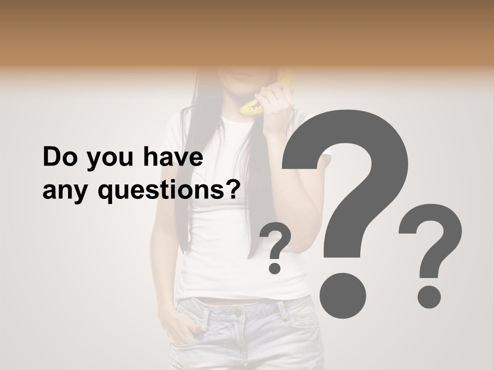 Confused Fun Food PowerPoint Template