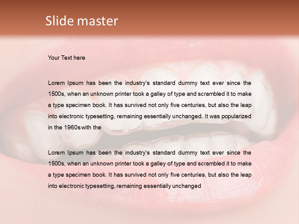 Happy Gel Whitening PowerPoint Template