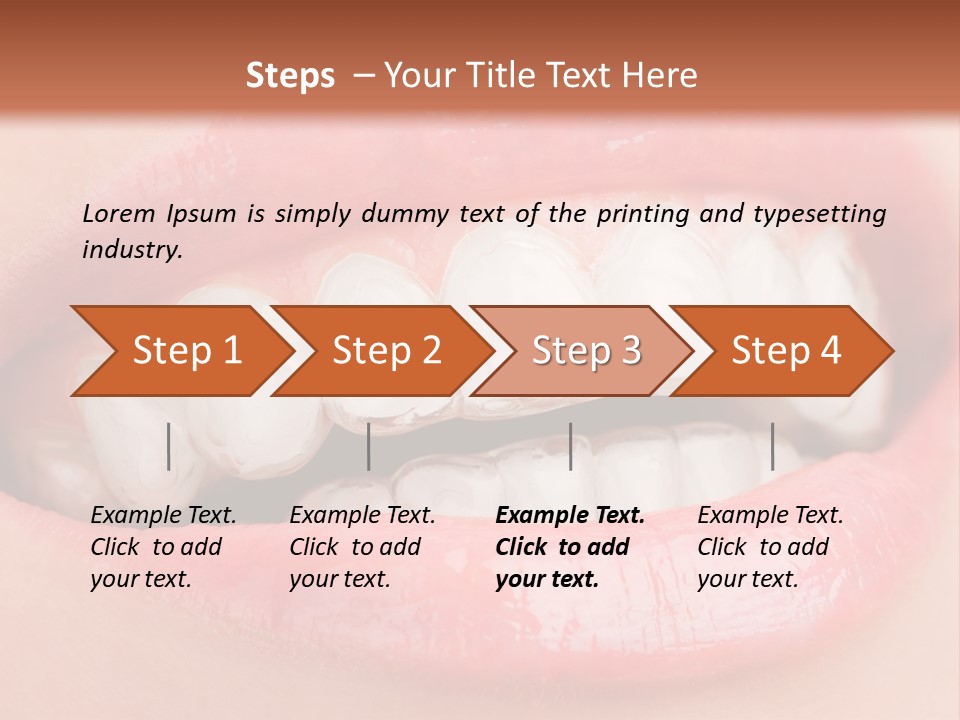 Happy Gel Whitening PowerPoint Template