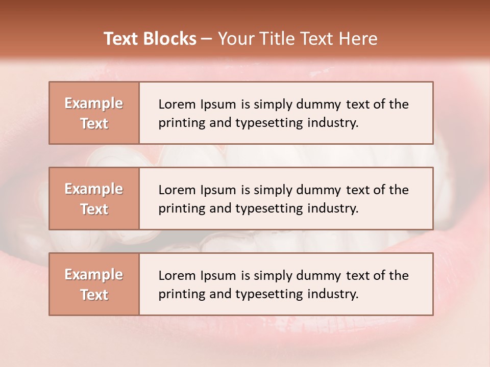 Happy Gel Whitening PowerPoint Template