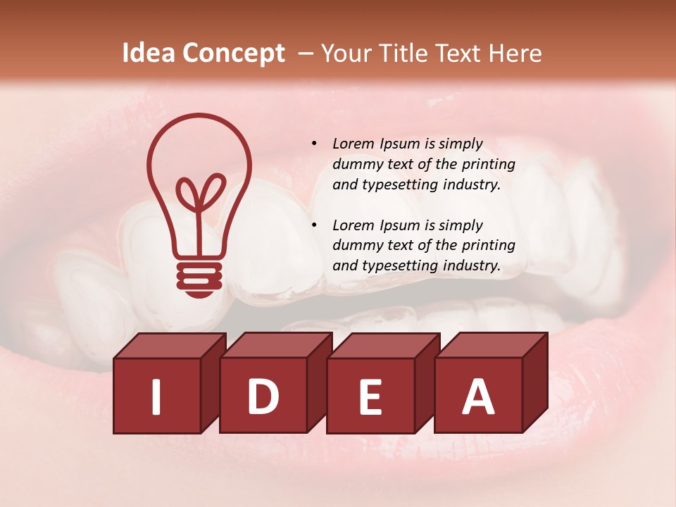 Happy Gel Whitening PowerPoint Template