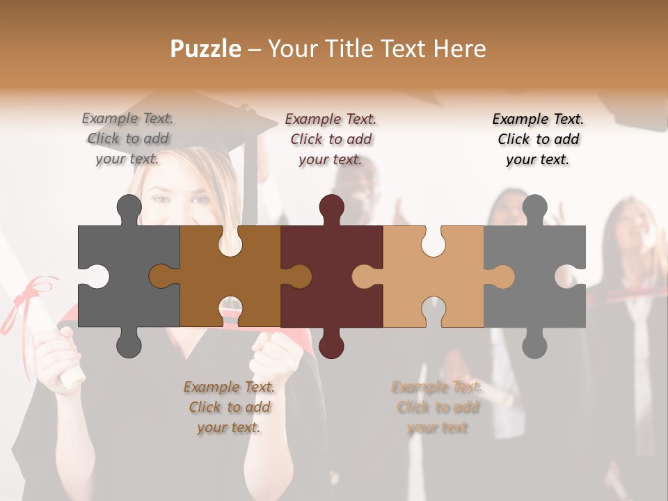 Throw Degree Graduates PowerPoint Template