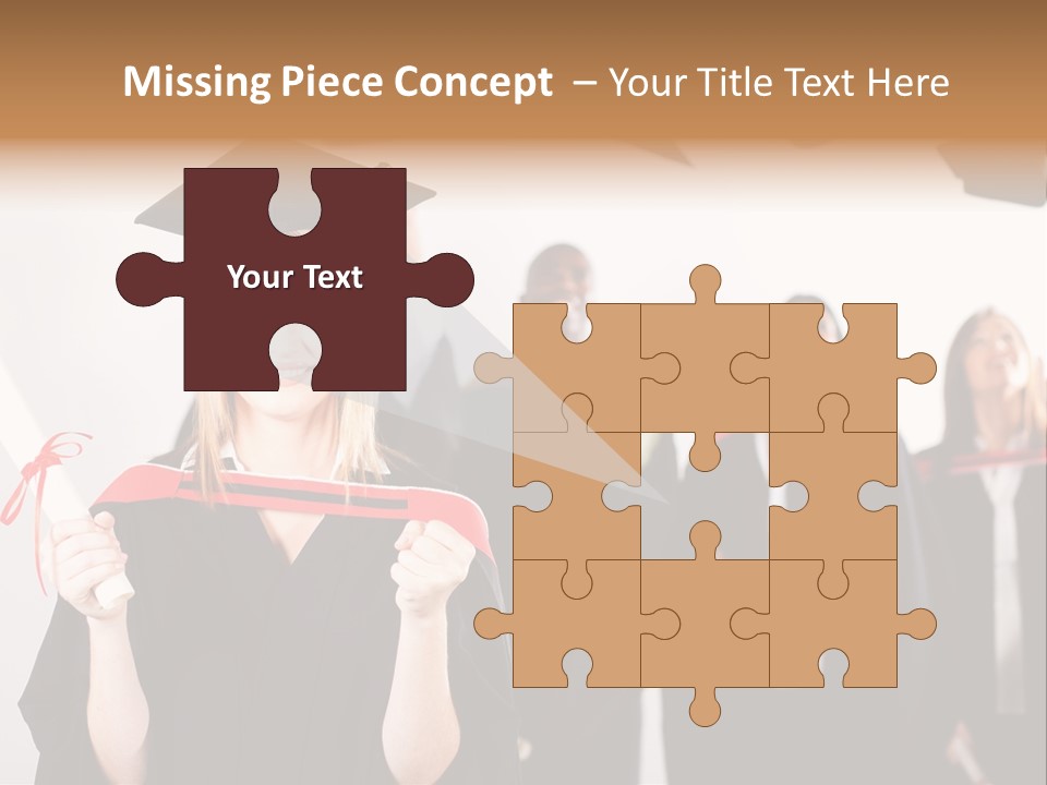 Throw Degree Graduates PowerPoint Template