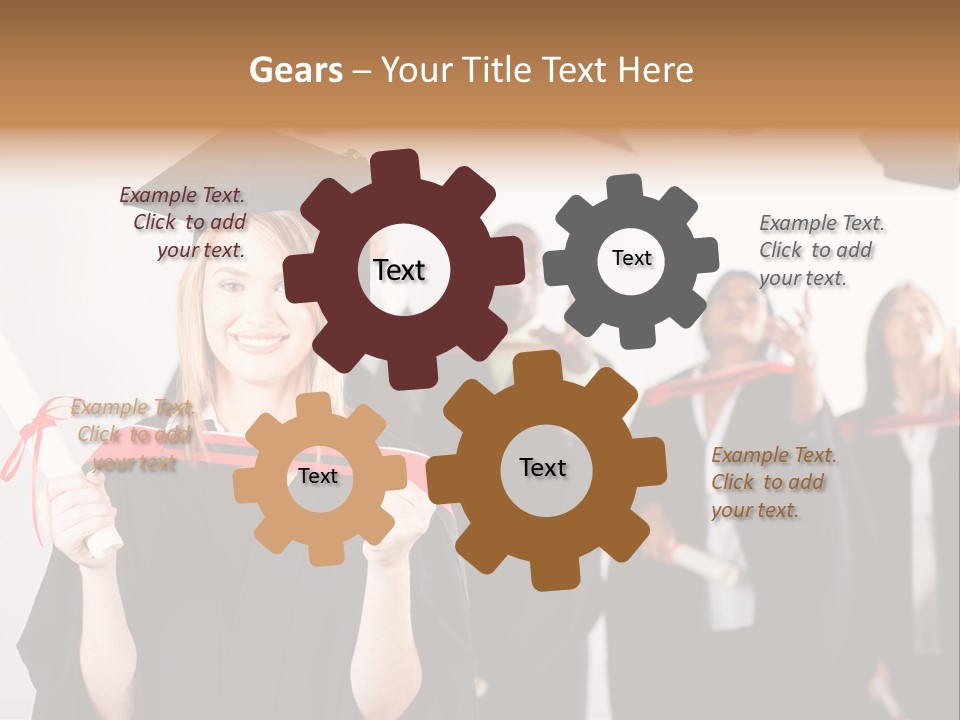 Throw Degree Graduates PowerPoint Template