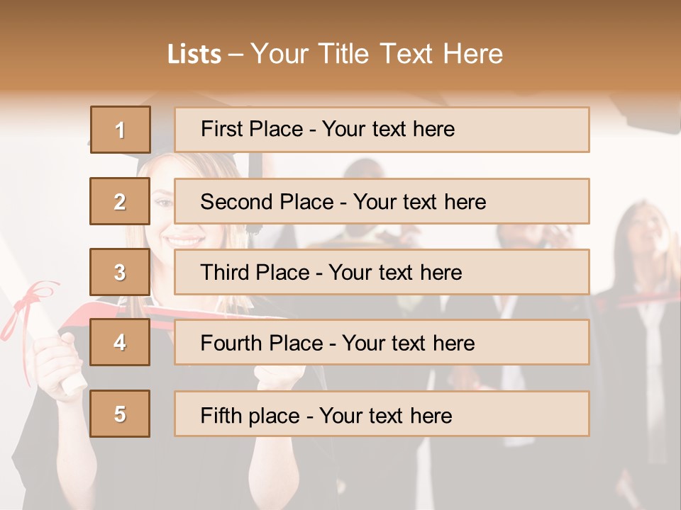 Throw Degree Graduates PowerPoint Template