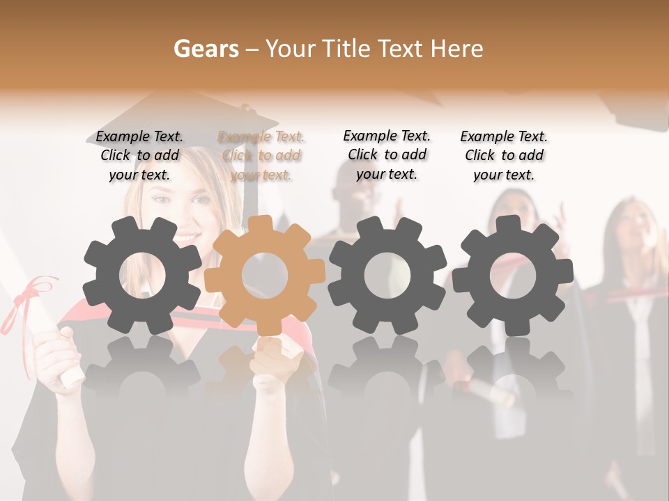 Throw Degree Graduates PowerPoint Template