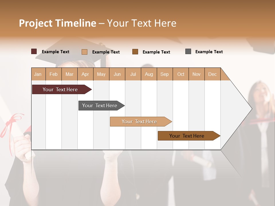 Throw Degree Graduates PowerPoint Template