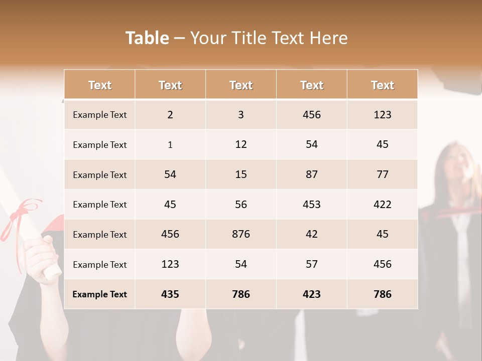 Throw Degree Graduates PowerPoint Template