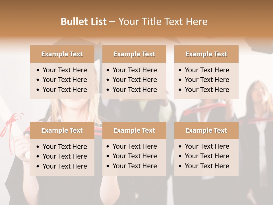 Throw Degree Graduates PowerPoint Template