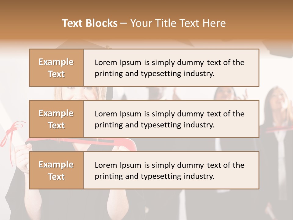 Throw Degree Graduates PowerPoint Template