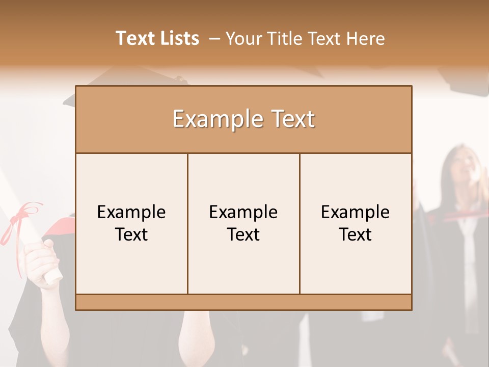 Throw Degree Graduates PowerPoint Template