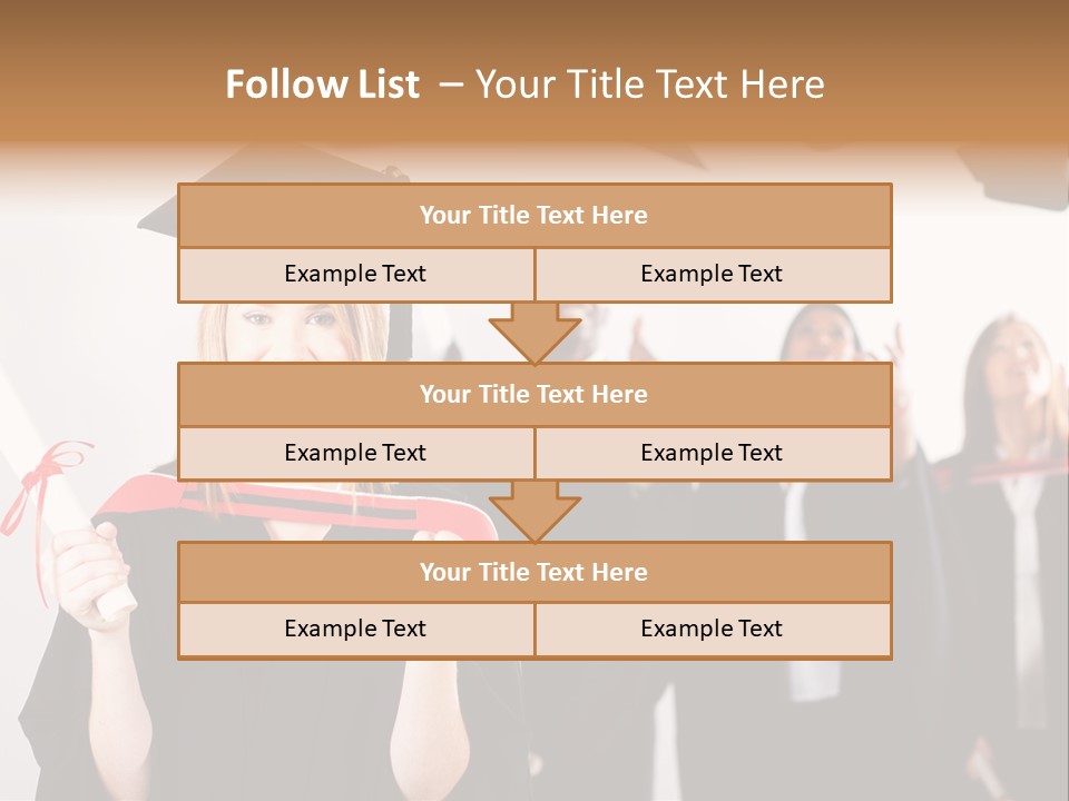 Throw Degree Graduates PowerPoint Template