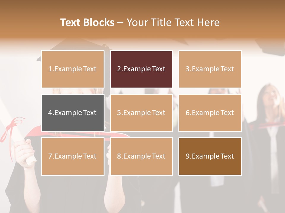 Throw Degree Graduates PowerPoint Template