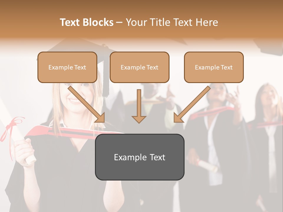 Throw Degree Graduates PowerPoint Template