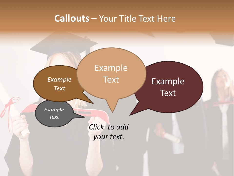 Throw Degree Graduates PowerPoint Template