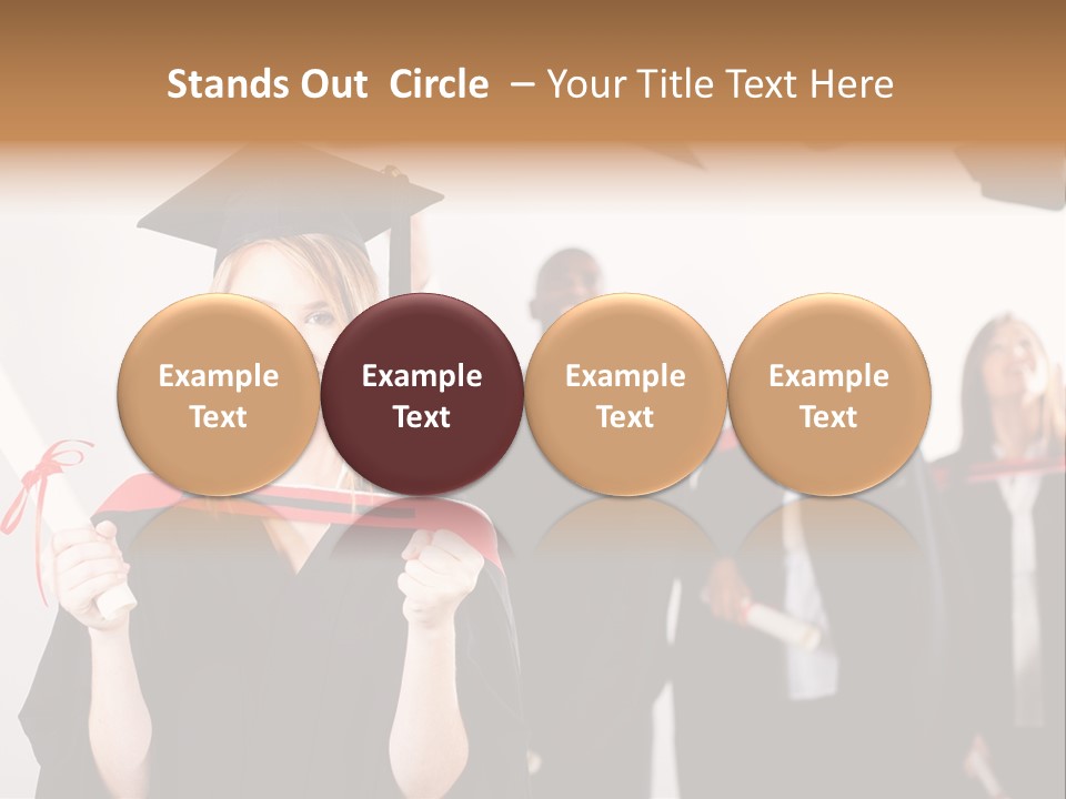Throw Degree Graduates PowerPoint Template