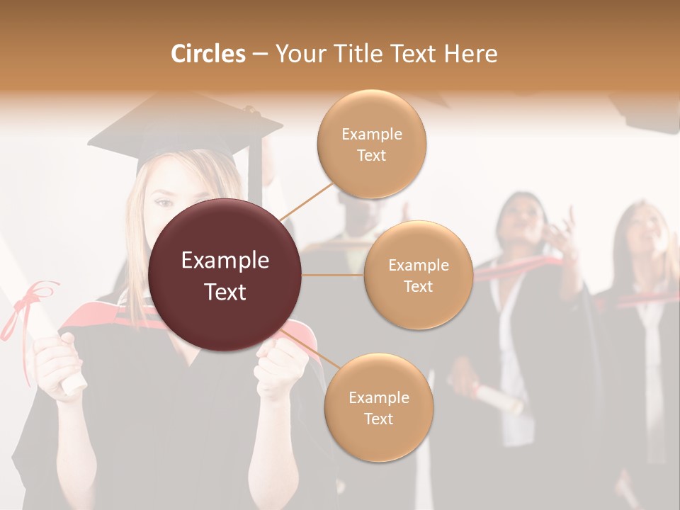 Throw Degree Graduates PowerPoint Template