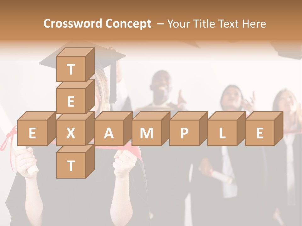 Throw Degree Graduates PowerPoint Template