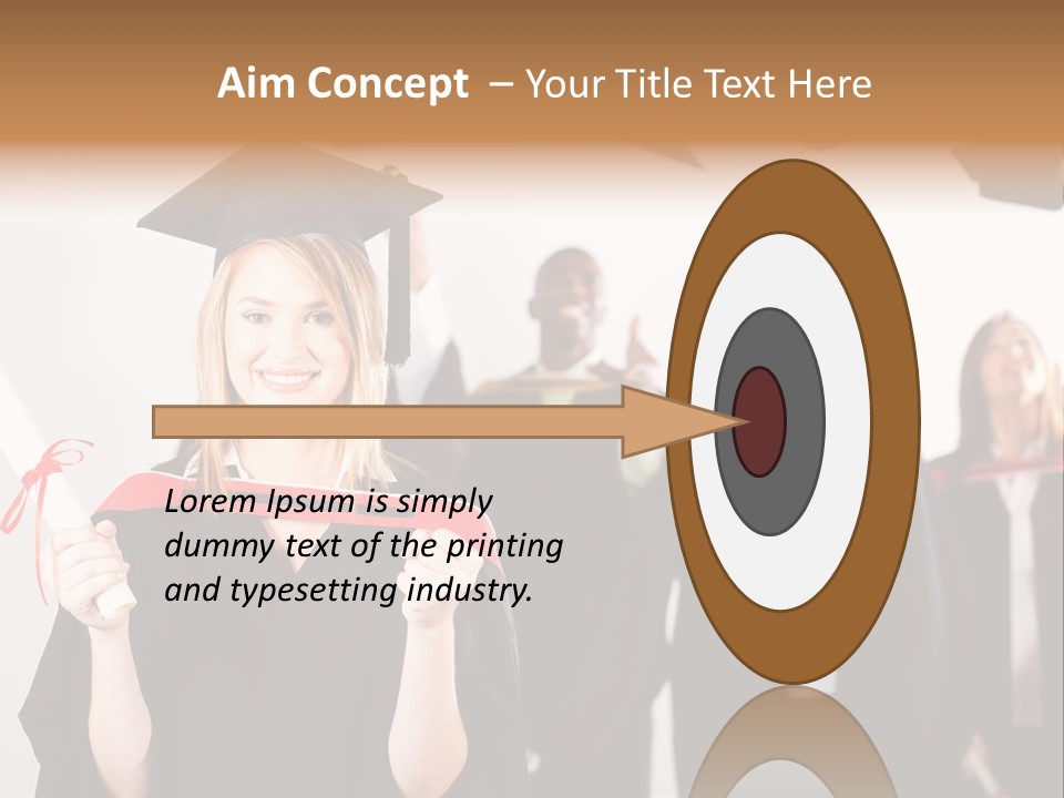 Throw Degree Graduates PowerPoint Template