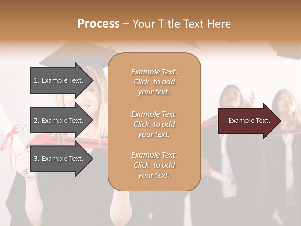 Throw Degree Graduates PowerPoint Template