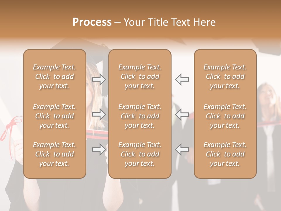 Throw Degree Graduates PowerPoint Template