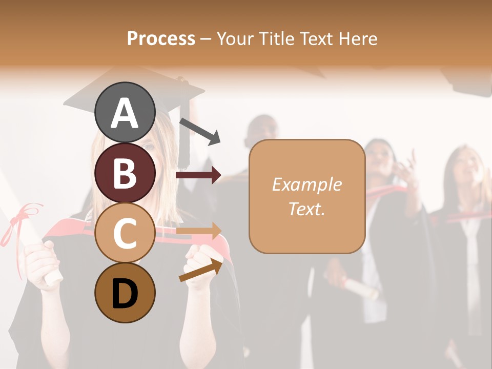 Throw Degree Graduates PowerPoint Template