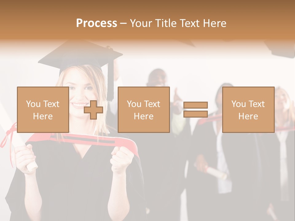Throw Degree Graduates PowerPoint Template