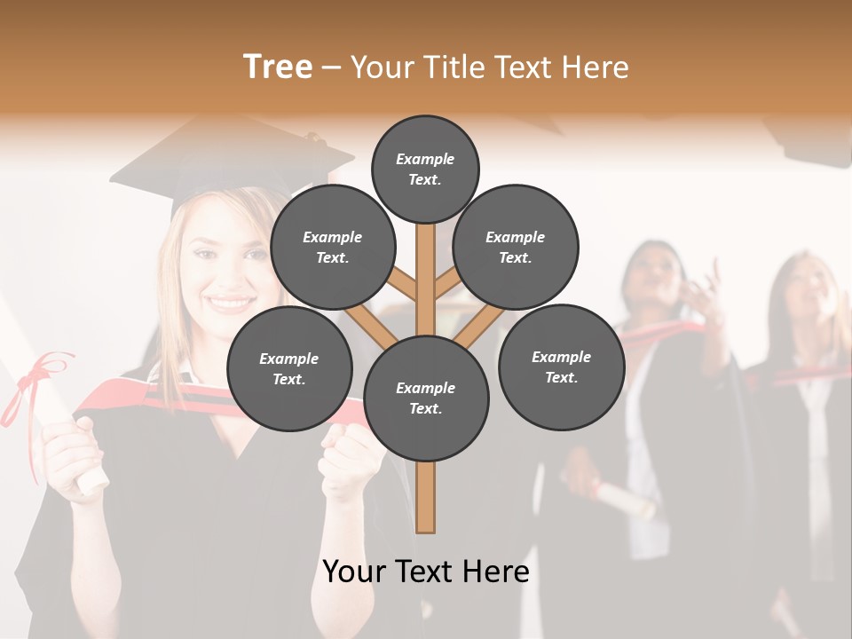 Throw Degree Graduates PowerPoint Template