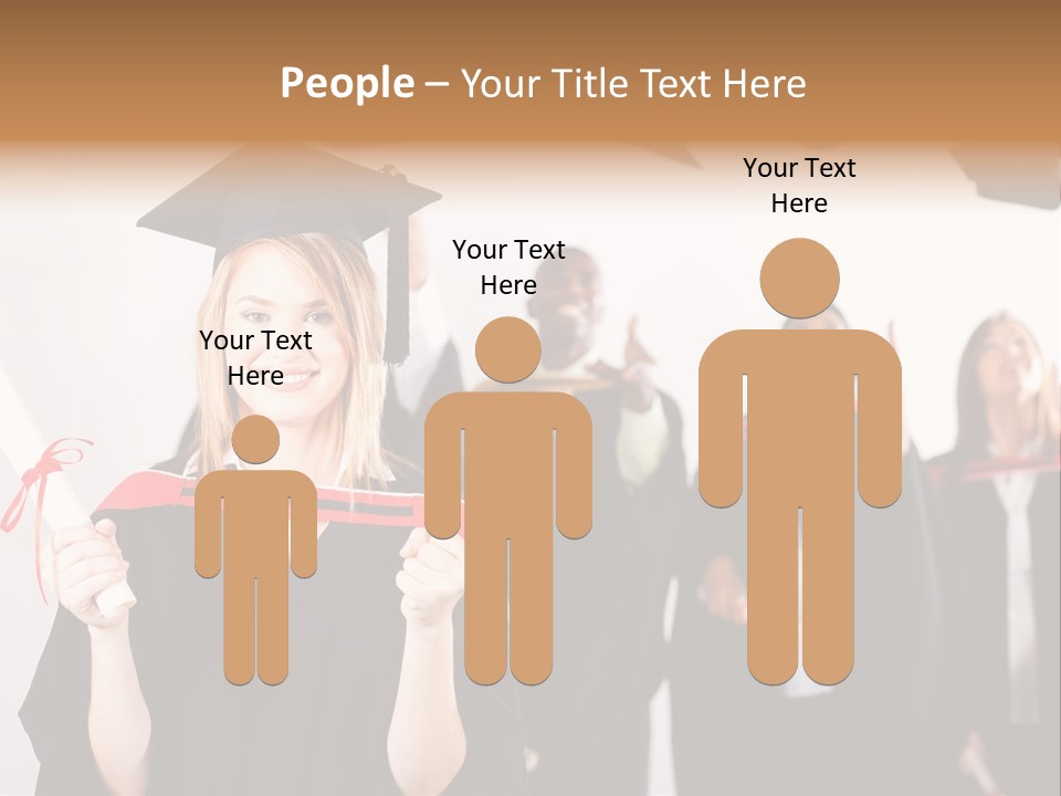 Throw Degree Graduates PowerPoint Template