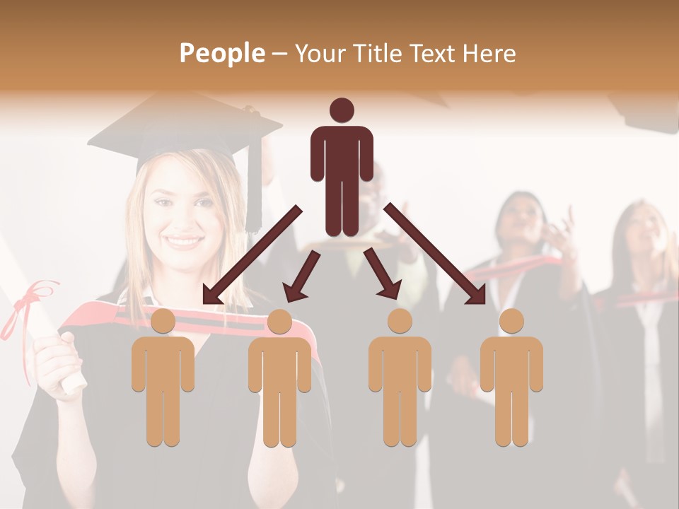 Throw Degree Graduates PowerPoint Template