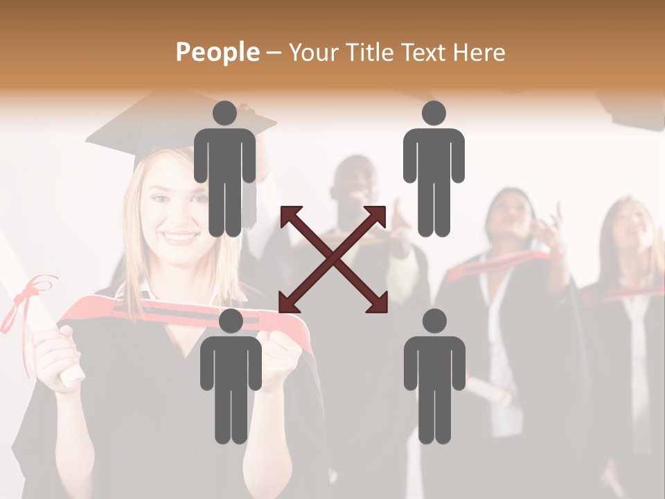 Throw Degree Graduates PowerPoint Template