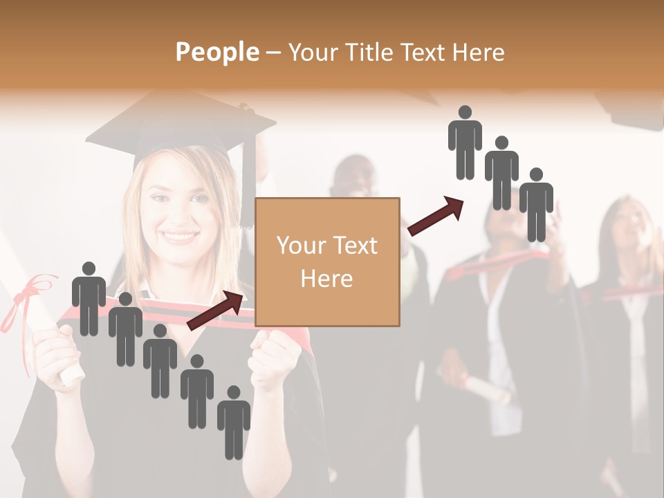 Throw Degree Graduates PowerPoint Template
