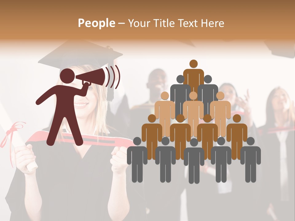 Throw Degree Graduates PowerPoint Template