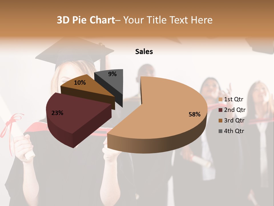 Throw Degree Graduates PowerPoint Template