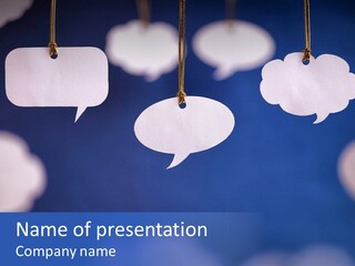 Sky Copy Space Talking PowerPoint Template