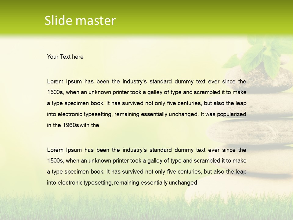 Beauty Meditation Backdrop PowerPoint Template