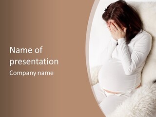 Pensive Headache Mother PowerPoint Template