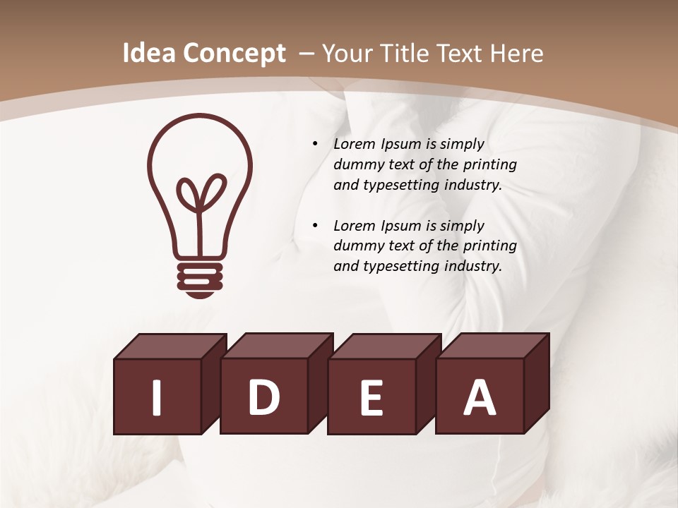 Pensive Headache Mother PowerPoint Template