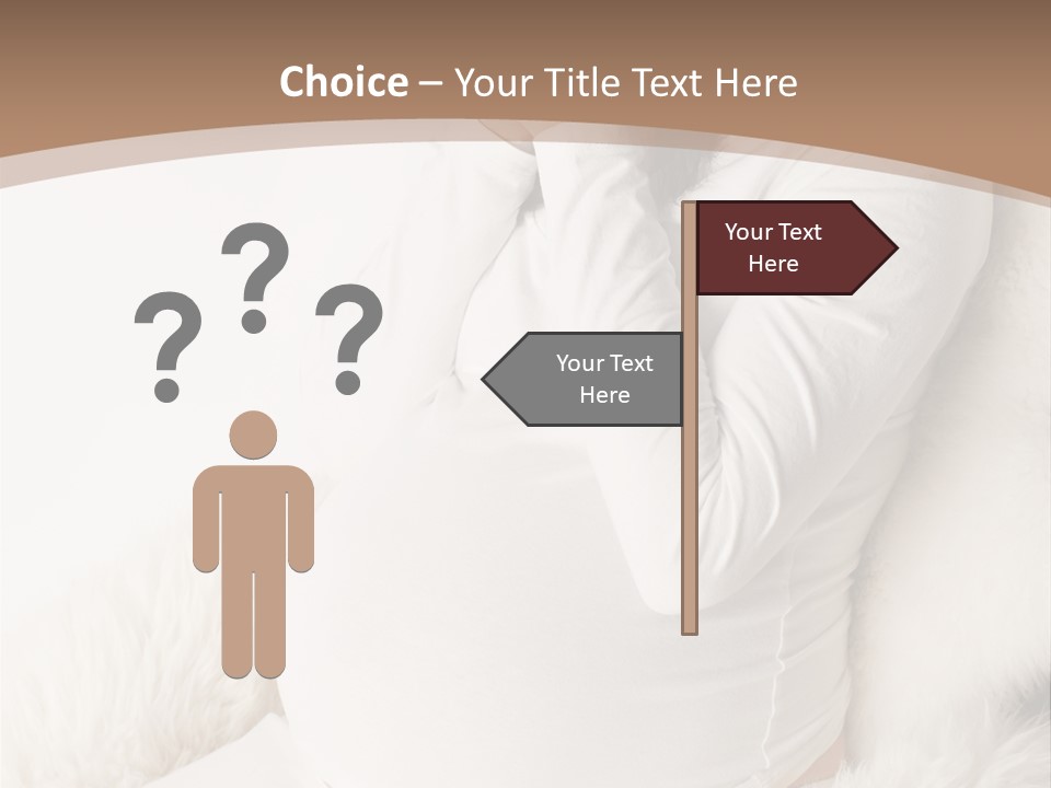 Pensive Headache Mother PowerPoint Template