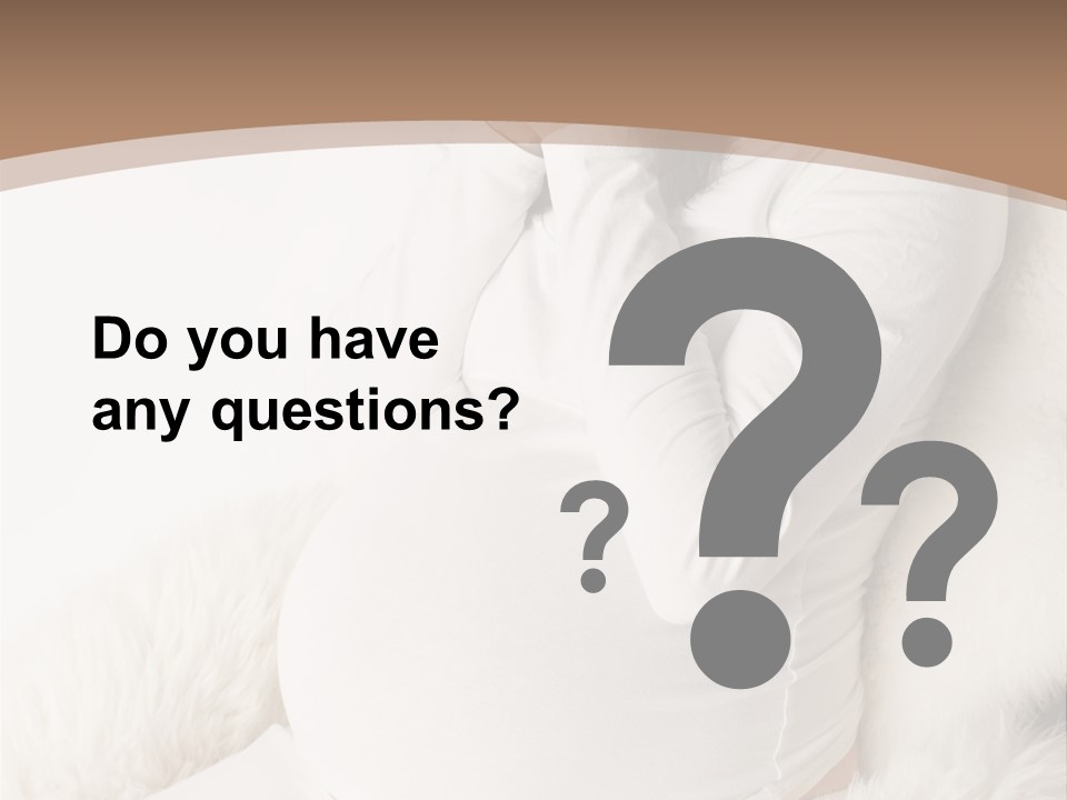 Pensive Headache Mother PowerPoint Template