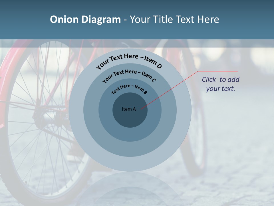 A Person Riding A Red Bike On A Street PowerPoint Template