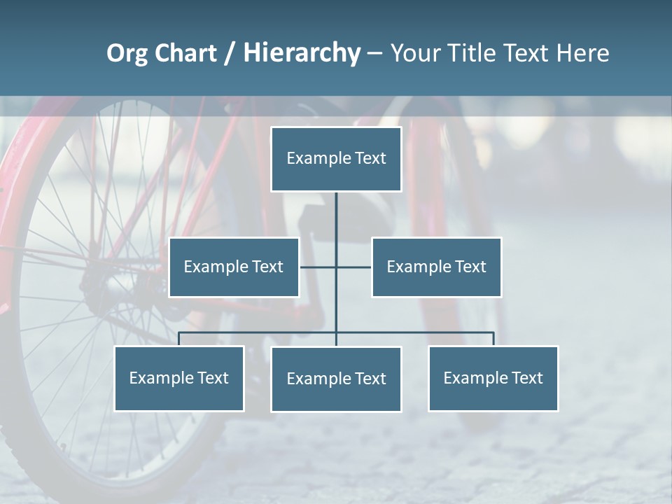 A Person Riding A Red Bike On A Street PowerPoint Template