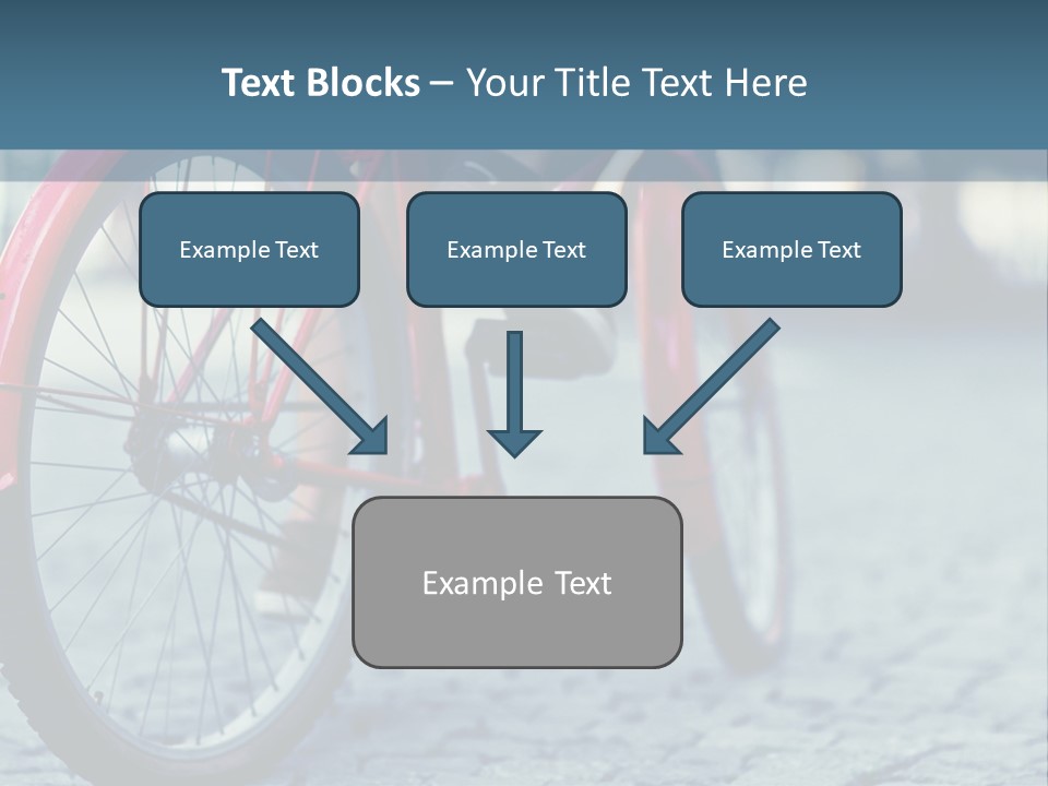 A Person Riding A Red Bike On A Street PowerPoint Template